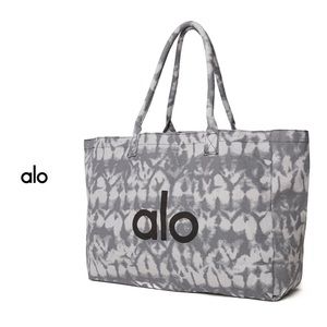 Alo Yoga Grey Tie Dye Tote Bag